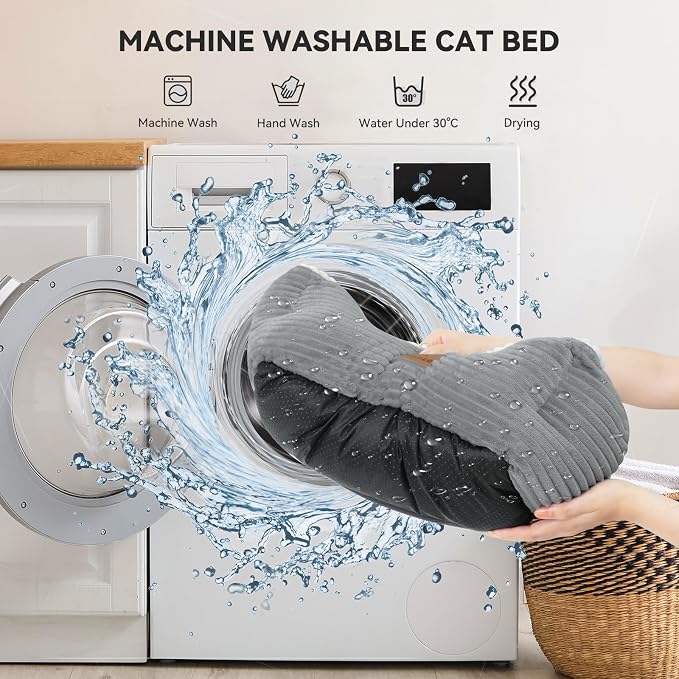 Cat Dog Bed for Pets, Rectangle Pet Bed Gift for Puppy and Kitten, Machine - Image 5