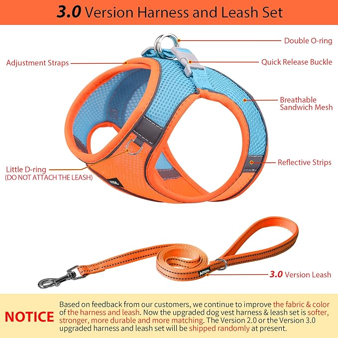 AIITLE No Pull Dog Harness and Leash Set, Step in Adjustable Dog Harness - Image 7