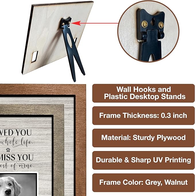 Personalized Dog Memorial Picture Frame Remembrance Gifts - Image 5