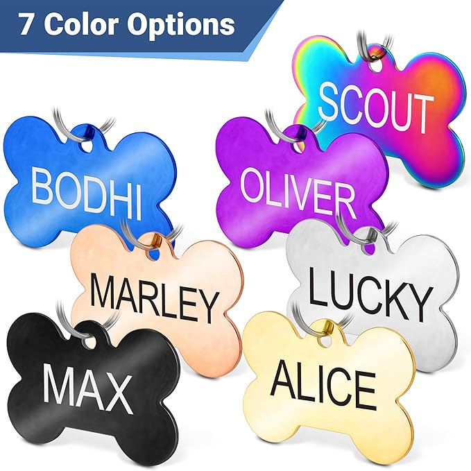 GoTags Stainless Steel Pet ID Tags, Personalized Dog Tags and Cat Tags - Image 5