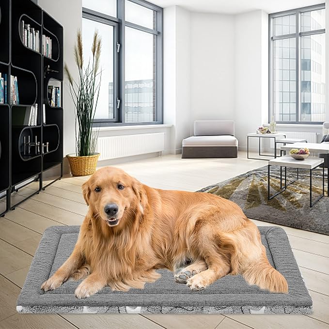 EMPSIGN Fancy Dog Bed Mat, Pet Bed Pad Reversible, Machine Washable Crate Pad - Image 5