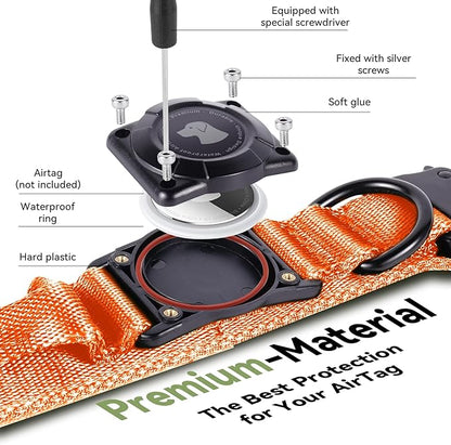 2026 Upgrade Waterproof AirTag Dog Collar, Military Tactical Dog Collar - Image 3