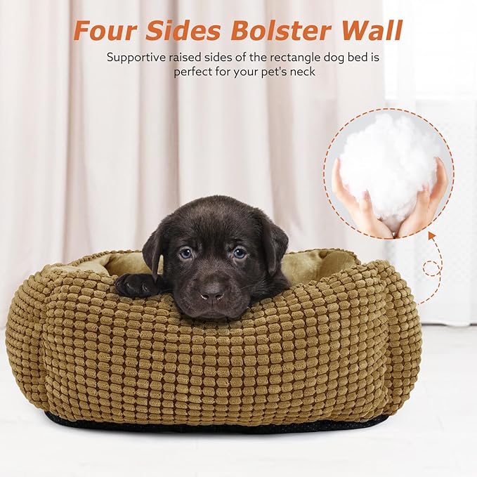 MIXJOY Dog Beds for Medium Dogs Washable, Rectangle Pet Bed Medium Size Dog - Image 3