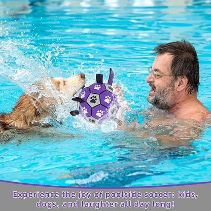 QDAN Dog Toys Soccer Ball with Straps - Image 4