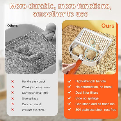 Stainless Steel Cat Litter Scoop - Image 4