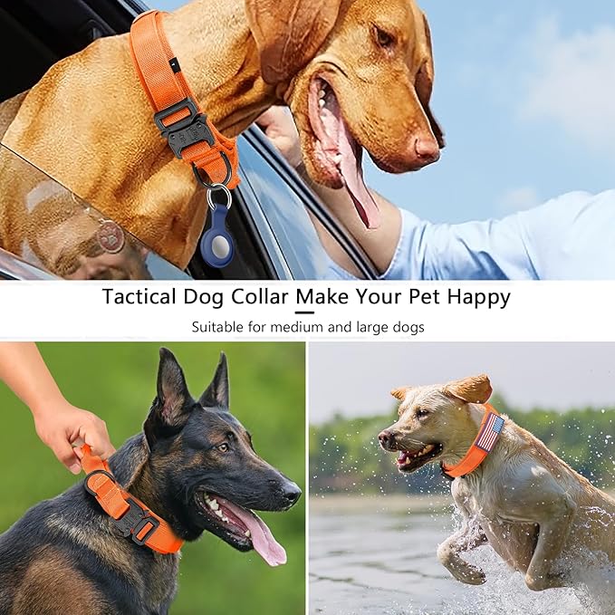 DAGANXI Tactical Dog Collar, Adjustable Military Training Nylon Dog Collar - Image 5