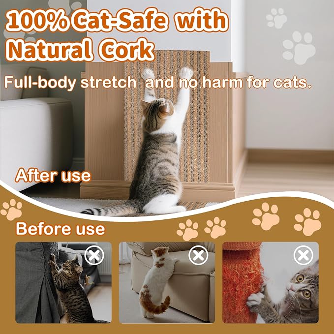 Natural Cork cat Scratch pad for Cats-cat Scratching Posts-cat scratchers for - Image 3