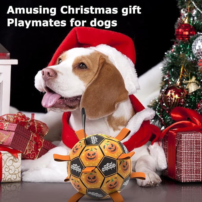 QDAN Halloween Dog Toys, Soccer Balls, Interactive Pet Toys, Puppy Dogs - Image 8