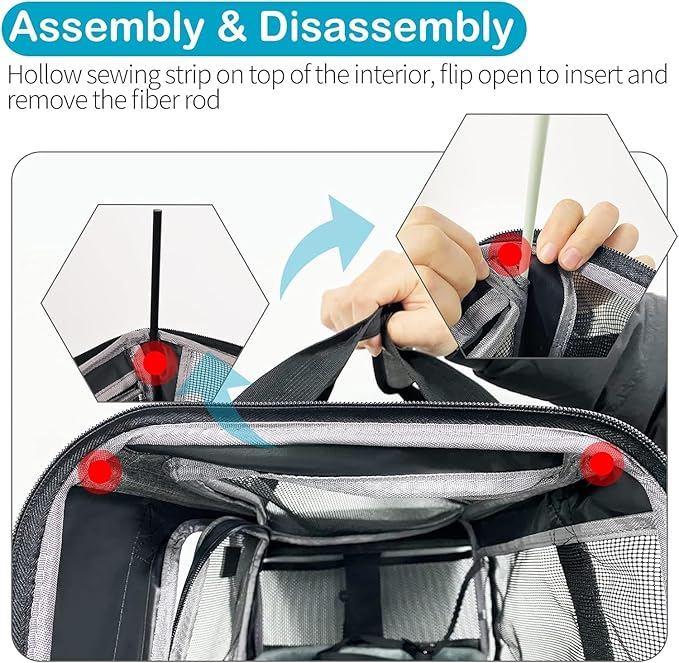 Airline Approved Pet Carrier, Collapsible Cat Carrier, Expandable Dog Carrier - Image 6