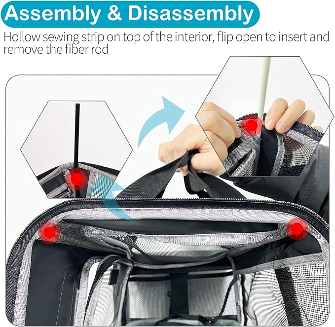 TSA Approved Pet Carrier for Small Medium Cats and Dogs | Dog Carrier - Image 8