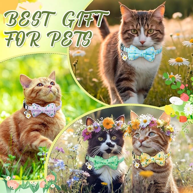 Hsei 6 Pcs Spring Cat Collars Bulk - Image 5