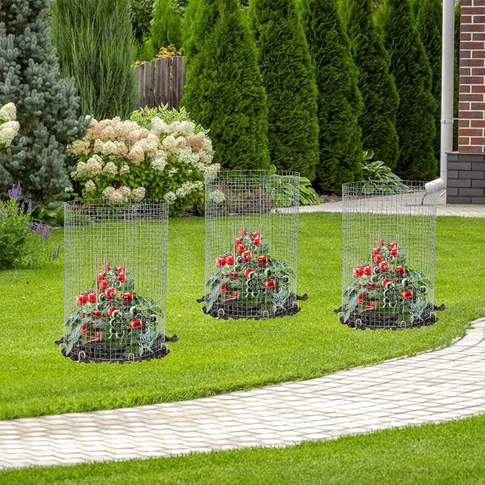 CIEOVO Wire Plant Protector from Animals, Metal Mesh Plant Cage Covers - Image 5