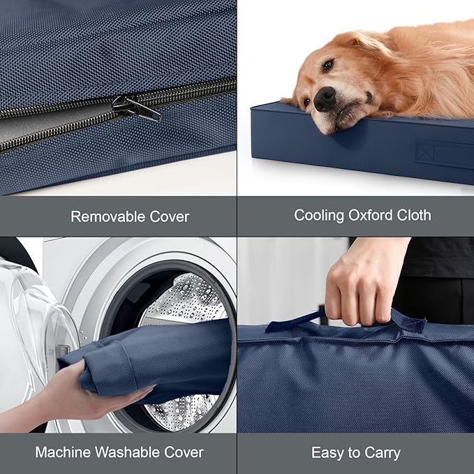 Outdoor Dog Bed for Small Dogs, Waterproof Dog Crate Bed for Medium Dogs Cats - Image 6