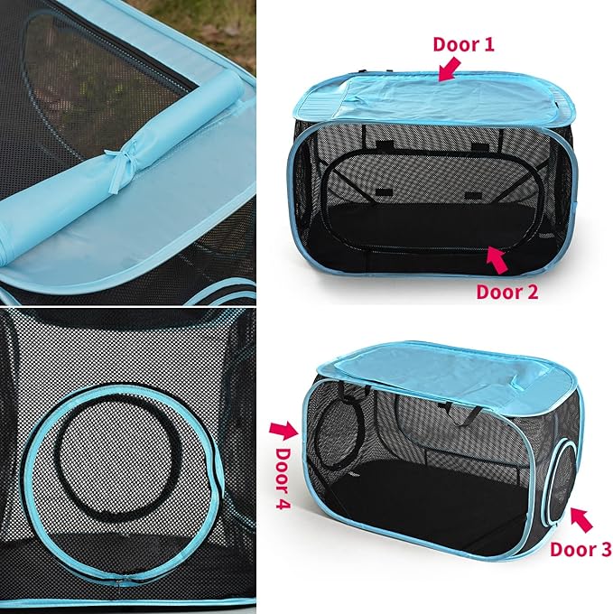 INTURN Cat Furniture Tent for Indoor and Outdoor Playpen Portable Cat Tunnels - Image 3