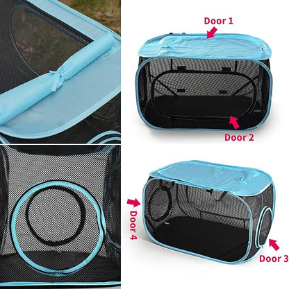 INTURN Cat Furniture Tent for Indoor and Outdoor Playpen Portable Cat Tunnels - Image 3