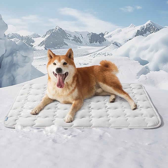 Bedsure Cooling Mat for Large Dogs – 35x23 Thin Washable Cooling Pet Pad for by BEDSURE