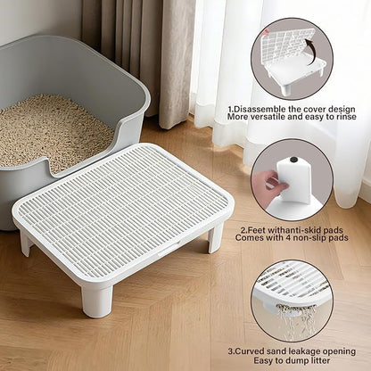 Adjustable Cat Step Ramp, Double Layer Litter Box Step - Image 2