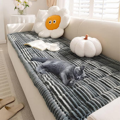 FUNNY FUZZY Pet Couch Covers for Sofa, Flannel Dog Couch Cover for Dogs Washable by FUNNYFUZZY