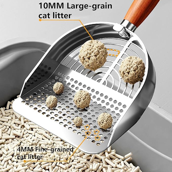 DHXYZZB Cat Litter Scoop 304 Stainless Steel Litter Shovel, Heavy Duty Litter - Image 2