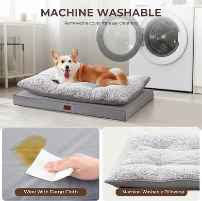 2-Pack Waterproof Dog Bed Medium Size Dogs, Plush Cushion & Orthopedic - Image 8