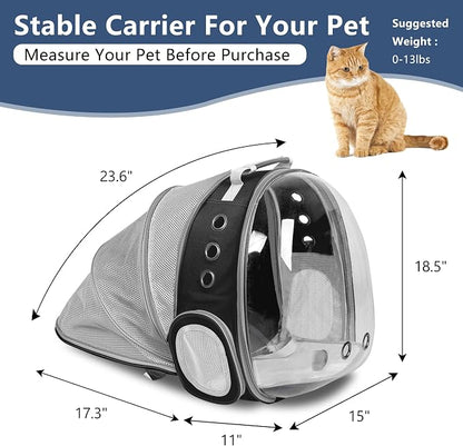 Cat Backpack Carrier Back Expandable Bubble Pet Carrier Backpack - Image 2