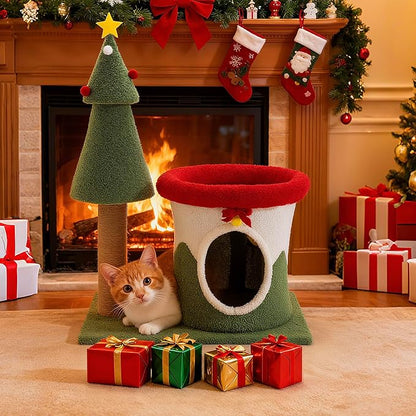 COSIEST 30in Christmas Cat Tree - Image 3