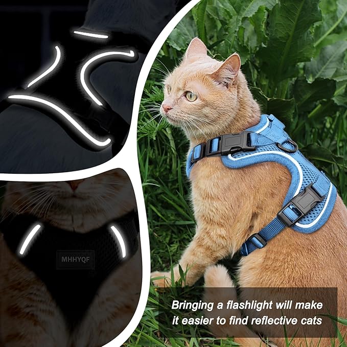 Cat Harness and Leash Set for Walking Escape Proof, Improved Four Place - Image 2