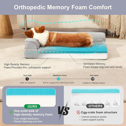 Orthopedic Dog Bed Medium Size Dog, Memory Foam Dogs Bed - Image 5