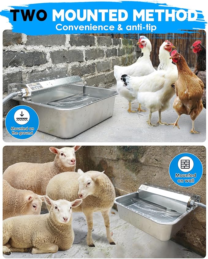Automatic Dog Water Dispenser, 2 Gallons 304 Stainless Steel Dog Water Bowl - Image 4