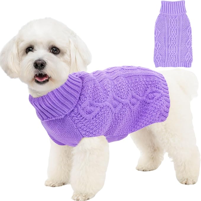 Dog Sweaters for Small Dogs Fall Winter Puppy Sweater Warm Dog Clothes for by Puppishy