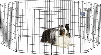 MidWest Homes for Pets Folding Metal Puppy / Dog Exercise Pen, Indoor/Outdoor by MidWestHomesForPets