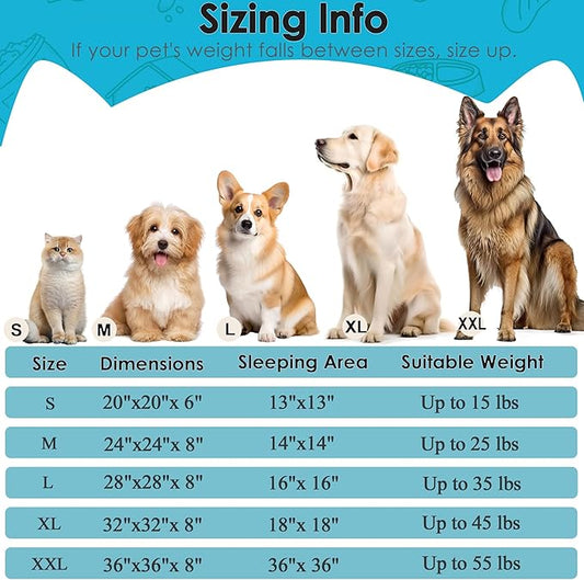 Dogs Bed for Small Dogs, Anti-Anxiety Washable Round Bed - Image 2