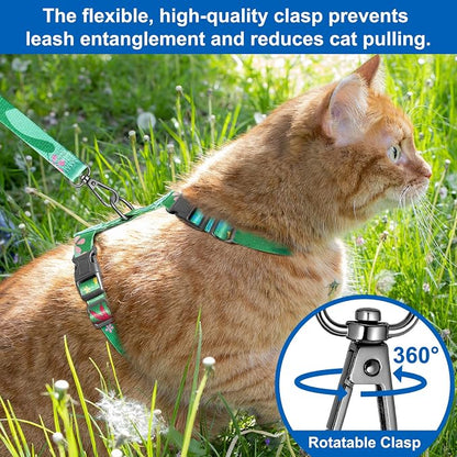 Cat Harness and Leash Set with Matching Collar – Escape Proof Harness - Image 2