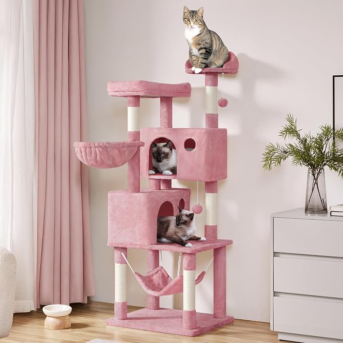Yaheetech Multi-Level Cat Tree, Large Cat Tower - Image 2