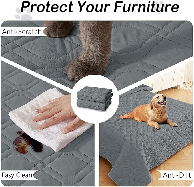 hyha Waterproof Dog Bed Blanket, Soft Pet Blankets, Waterproof Couch Cover - Image 5