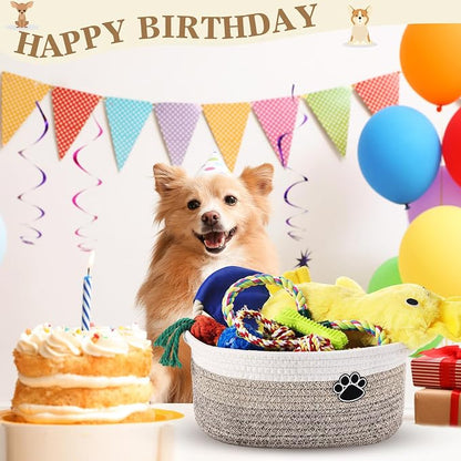 Zopeal Puppy Dog Toy Gift Storage Basket - Image 6