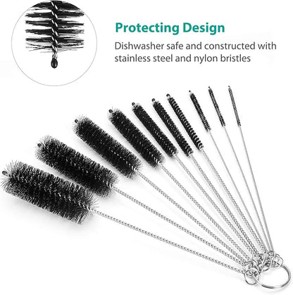 CiaraQ Bottle Cleaning Brushes, 8 Inch Nylon Tube Brush Set, Cleaner - Image 4