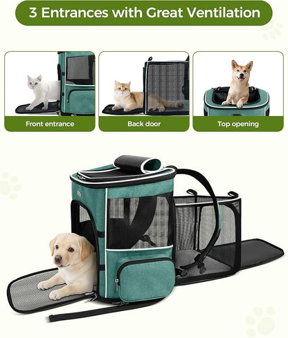 BAGLHER Expandable Cat Carrier Backpacks, Retractable Pet Carrier Backpack - Image 4