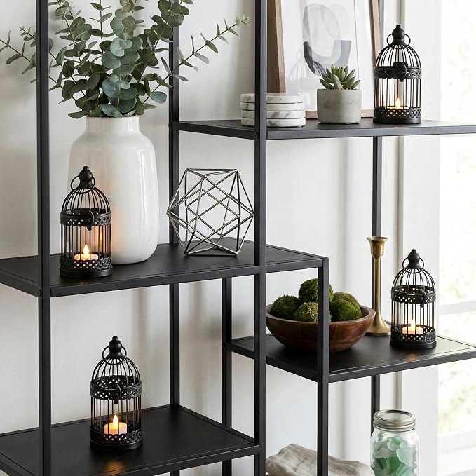 VELA LANTERNS 6" Birdcage Decor Candle Holder Lantern Decorative Table - Image 3