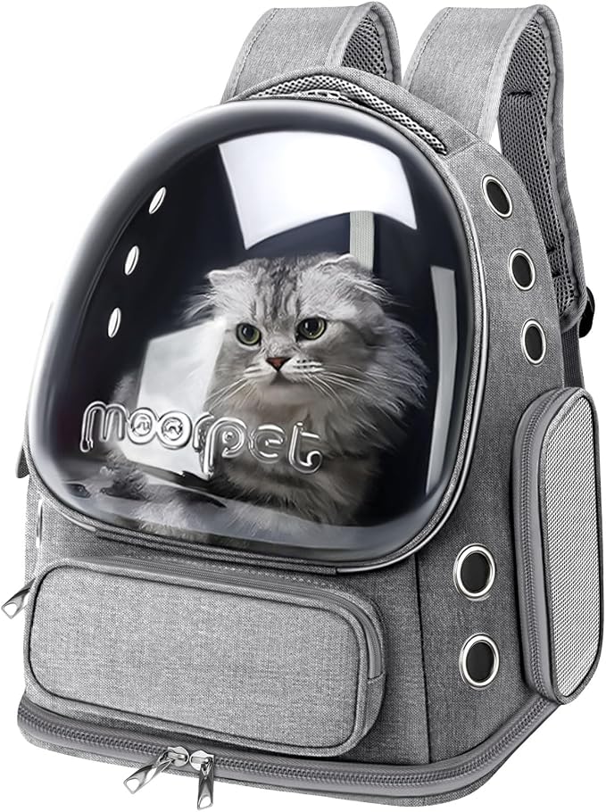 Cat Backpack Carrier, Breathable Cat Bubble Backpack Large Space Cat Carrier by YUNLINLI