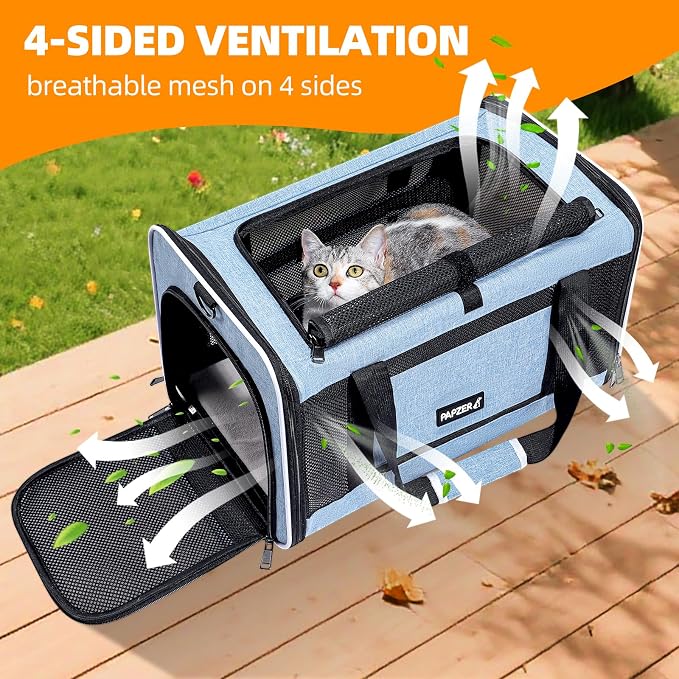 Cat Carrier Soft-Sided Travel Bag - Image 3