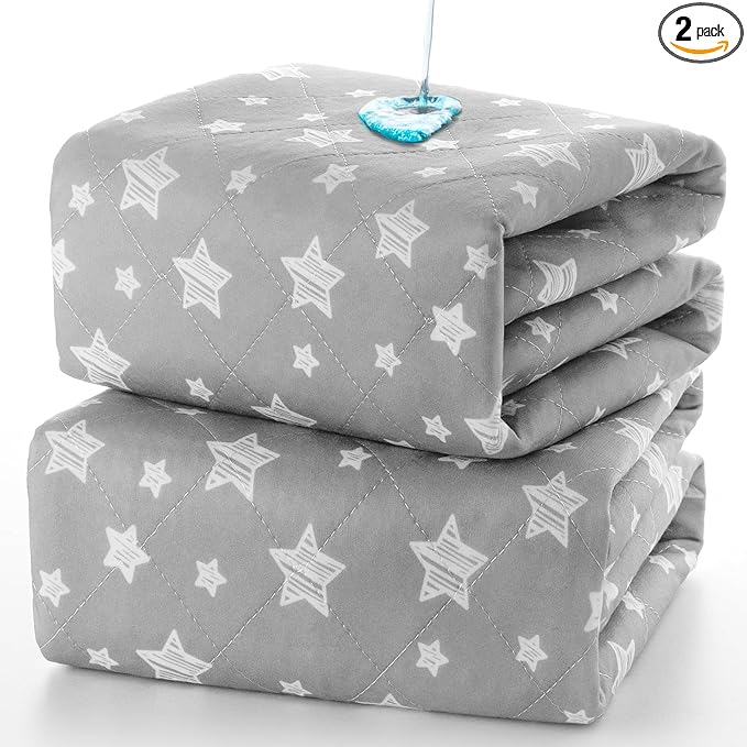 Waterproof Bed Pads Washable, Absorbent Chuck Pads by Moonsea