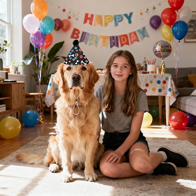 6pcs Dog Birthday Party Hats Felt - Image 5