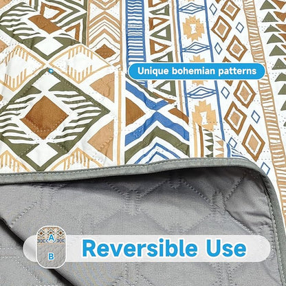 Waterproof Dog Blanket, Bohemian Dog Bed Cover Pet Blanket, Reversible Sofa - Image 5