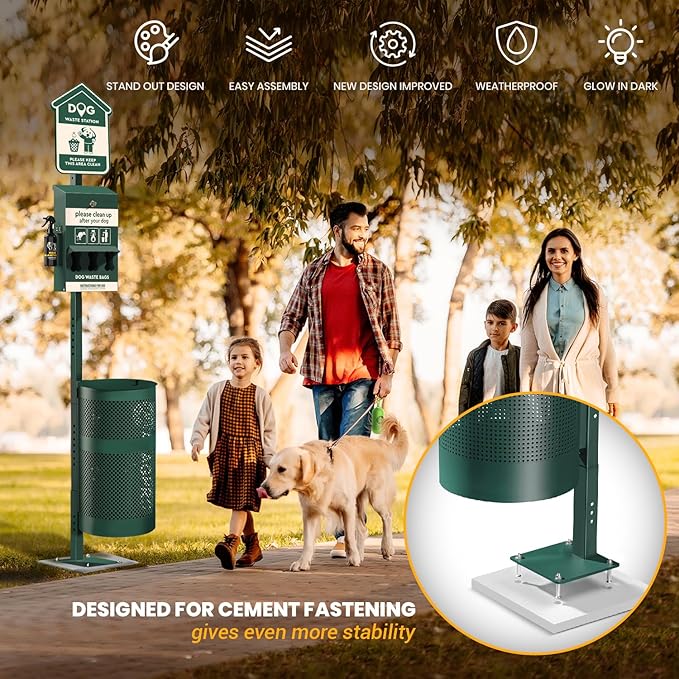 ALAGPRO® Dog Waste Station Outdoor Pet Waste Station - Image 2