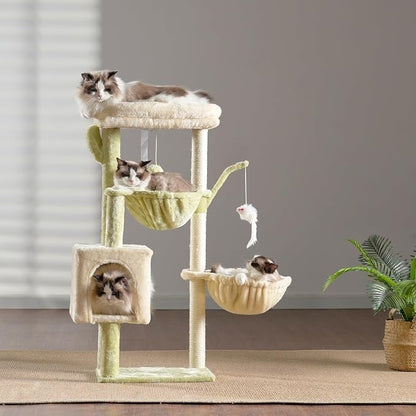 Heybly Cat Tree, 39.4 Inches Tower Condo - Image 9