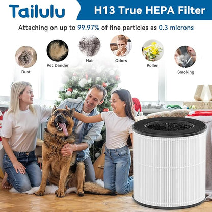 Tailulu Official AP100 Air Purifier Replacement Filter, 3-in-1 Air Purifier - Image 3