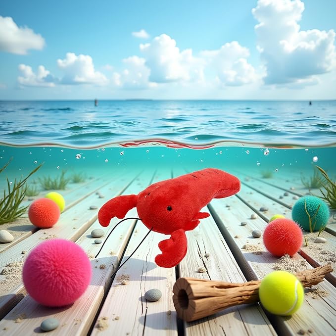 Dog Lobster Chew Toy Multi-Shape Comfortable to Touch Plush Cats Chew Stuffed - Image 2