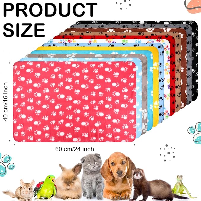 Tegeme 12 Pieces Fleece Blankets - Image 2