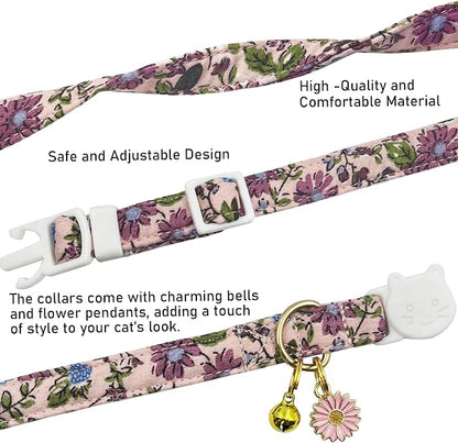 2 Pack Cotton Breakaway Cat Collars Set - Image 8